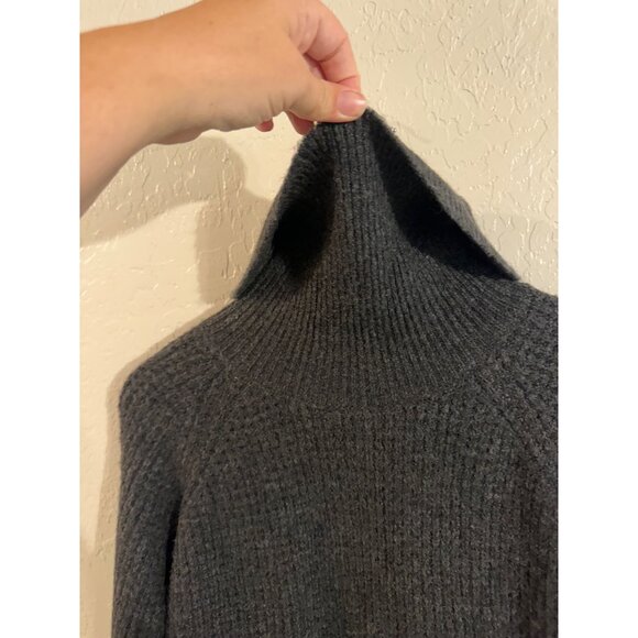 Kuhl Grey Sienna Long Sleeved Waffle Print Turtleneck Sweater - Picture 7 of 13